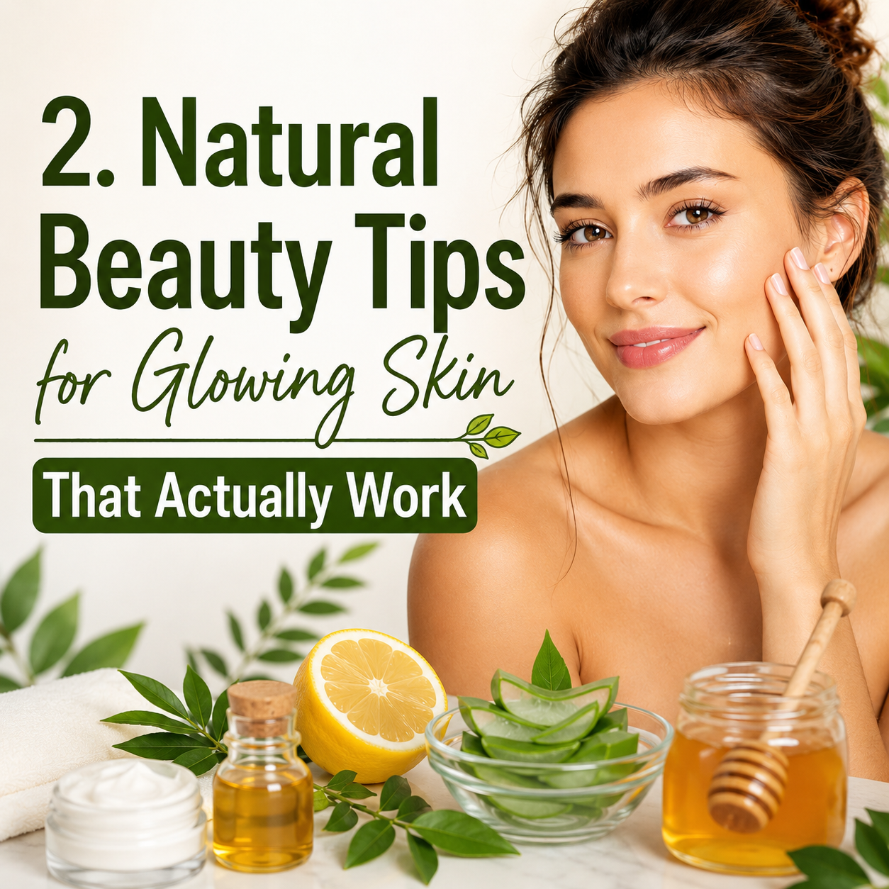 2. Natural Beauty Tips for Glowing Skin That Actually Work