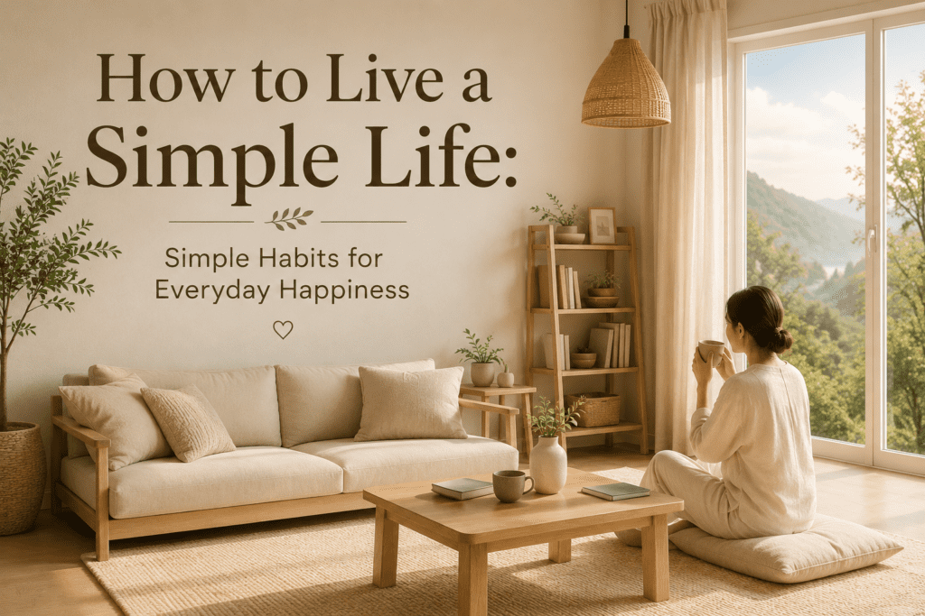 Current image: How to Live a Simple Life Simple Habits for Everyday Happiness