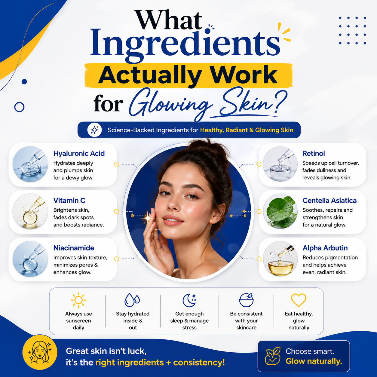What Ingredients Actually Work for Glowing Skin